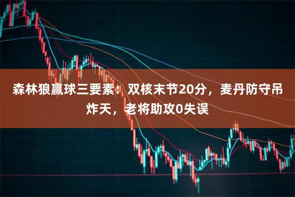 森林狼赢球三要素：双核末节20分，麦丹防守吊炸天，老将助攻0失误